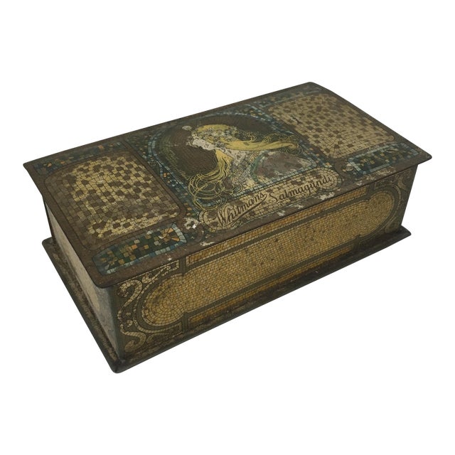 19 S Whitman S Salmagundi Tin Chocolate Box Chairish