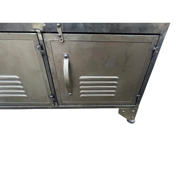 Metal Industrial Locker Style Cabinet Shelf For Sale - Image 7 of 15