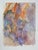 Late 20th century watercolor on paper fauvist painting of curious mountain goats. Unsigned. Unframed.