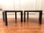 Mid 20th Century Pair of Vintage Henredon Hollywood Regency Faux Tortoise Shell Parson Solid Wood Side Tables in Mottled Brown & Amber For Sale - Image 5 of 12