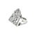 Metal Antique 14k White Gold Art Deco Cocktail Ring With 1.5 CTW Diamonds, Size 4.5 For Sale - Image 7 of 10