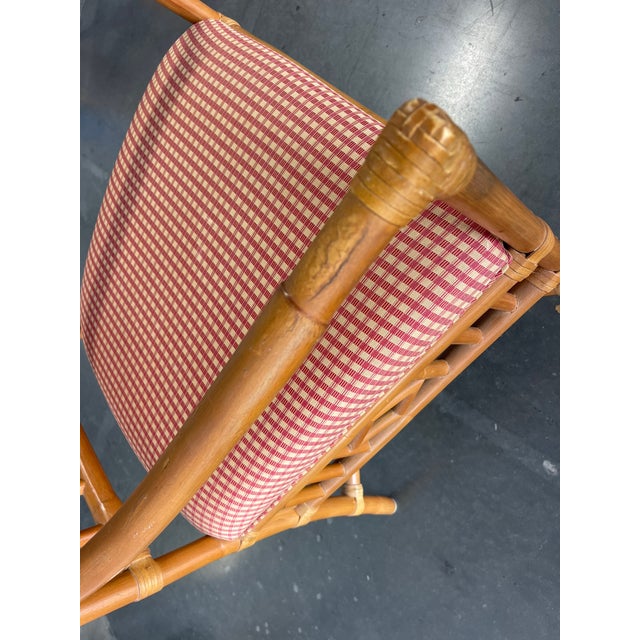 Lexington Fretwork Rattan Dining Chairs- Set of 4 | Palm Beach Regency For Sale - Image 12 of 12