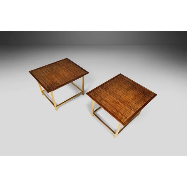 Drexel Sun Coast Brass End Tables by Kipp Stewart & Stewart McDougall, USA, circa 1960's - A Pair For Sale In Orlando - Image 6 of 11
