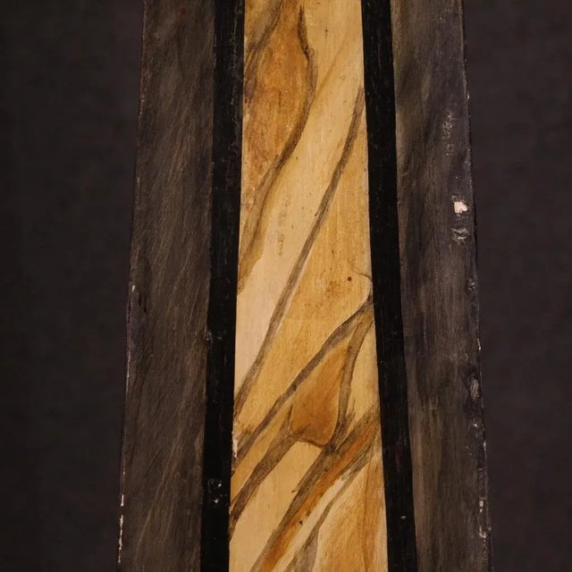 Brown Large Painted Wooden Obelisks, 1930s, Set of 2 For Sale - Image 8 of 13