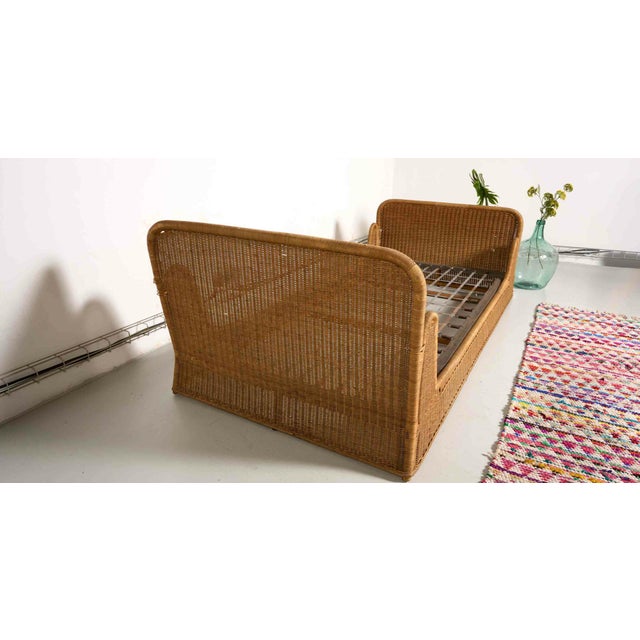 1960s Vintage Rattan Daybed, 1960s For Sale - Image 5 of 6