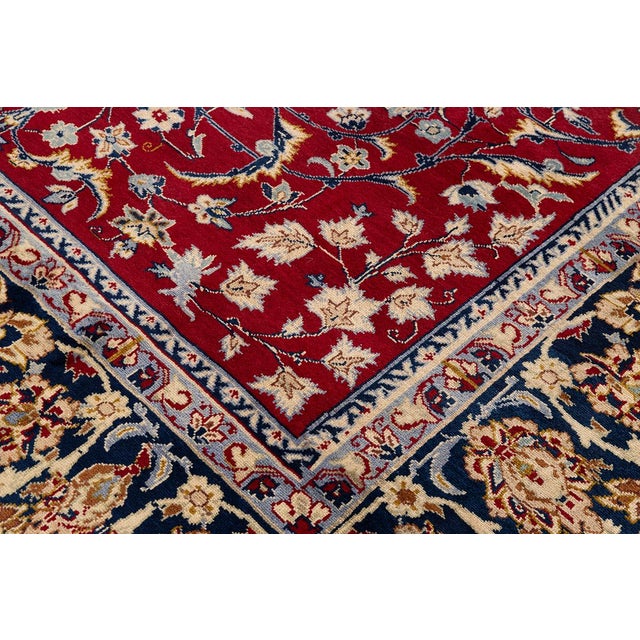 Vintage Isfahan Rug, 1990s For Sale - Image 6 of 14