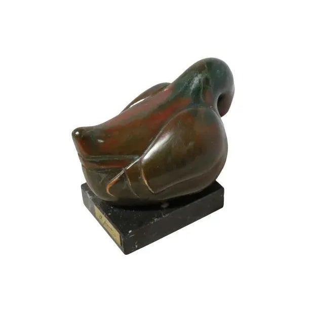 Duck Sculpture in Bronze For Sale - Image 9 of 12