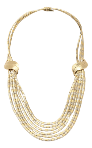 18k Yellow White Gold Serpenti Tubogas Collar Necklace, Manner of Bulgari