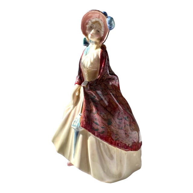 Vintage Royal Doulton Figurine ~ “Paisley Shawl” ~ Hn 1988 For Sale