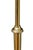 Elegant Arts and Crafts brass standard lamp with height adjustable column and fluted circular base terminating in 3 fluted...