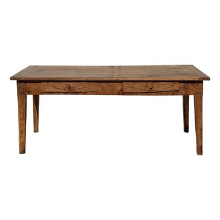 18th Centry French Provincial Walnut Prep Table With Drawers For Sale
