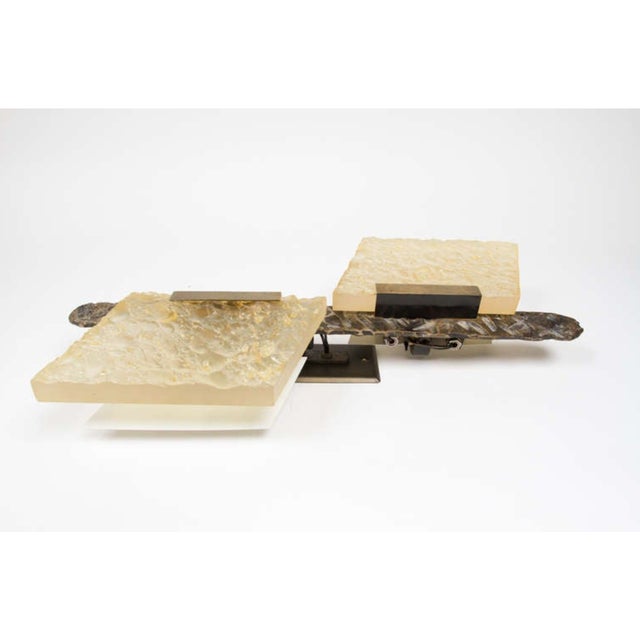 Vintage 1970s Dallux Brutalist Sconce For Sale - Image 4 of 6