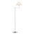 J. Randall Powers by Visual Comfort Signature Hackney Bridge Arm Floor Lamp in Polished Nickel with Linen Shade For Sale