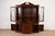 Late 20th Century Late 20th Century Stickley Chippendale Carved Flame Mahogany Lighted Breakfront Bookcase Cabinet For Sale - Image 5 of 12