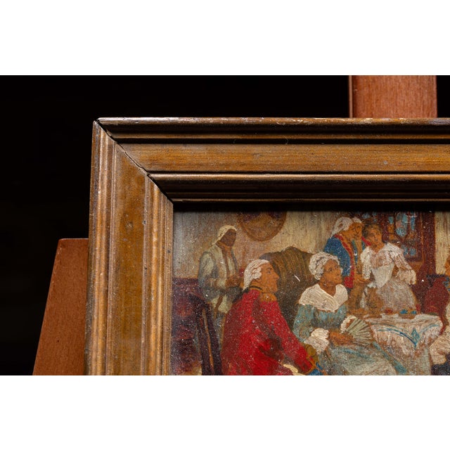 Artist: Morley Hicks (1877-1959) Date: 1909 Medium: Oil on board Style/Movement: Colonial Revival Dimensions: 10.5" W x...