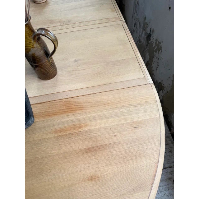 Round Table with Rustic Elm Extension 120/210cm, 1970s For Sale - Image 9 of 18