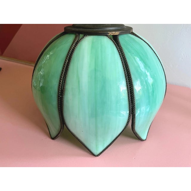 Mint Green Lotus Light, C1960 For Sale - Image 6 of 18