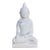Table Top Pure White Marble Buddha For Sale