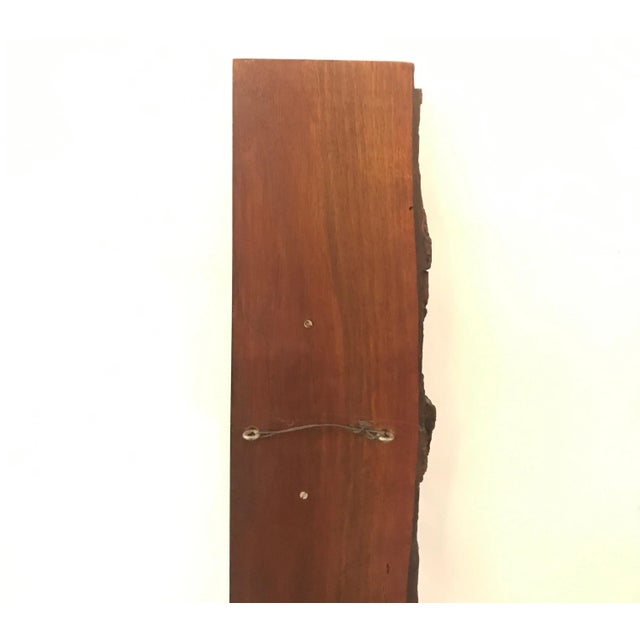 Brown African Tribal Live Edge African Sculptural Panels - a Pair For Sale - Image 8 of 13