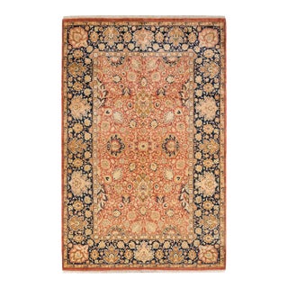 Mogul, One-of-a-Kind Hand-Knotted Area Rug in Orange, 6' 2" x 9' 5" For Sale