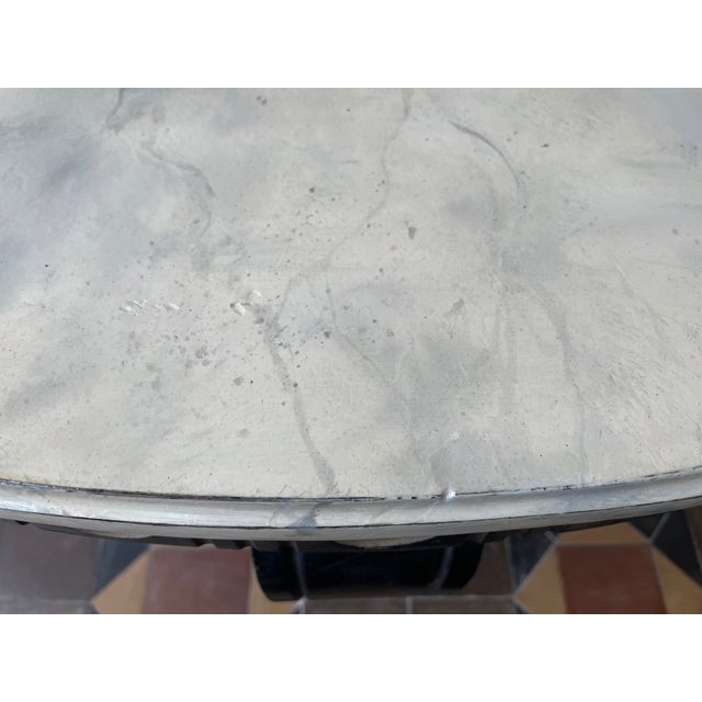 Late 19th Century French Console Table with Faux Marble Top, 1880s For Sale - Image 5 of 18