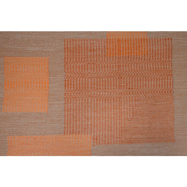 Orange Spigolatura 95 Handwoven Wall Art by Susanna Costantini For Sale - Image 8 of 12