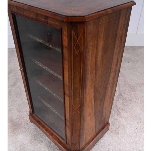 Victorian Sheet Case Music Cabinet in Walnut, 1880s For Sale - Image 6 of 10