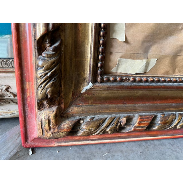 19th Century French Louis Philippe Giltwood Mirror For Sale - Image 11 of 15