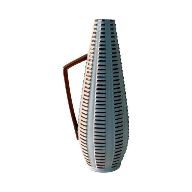 Pottery Pitcher or Jug from Goldscheider, West Germany For Sale - Image 3 of 6