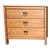Sloane Mayer, Washington DC Mid-Century Walnut Three Drawer Cabinet / Side Chest For Sale