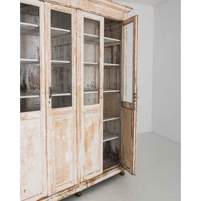 1900s French Wood Patinated Vitrine For Sale - Image 14 of 18