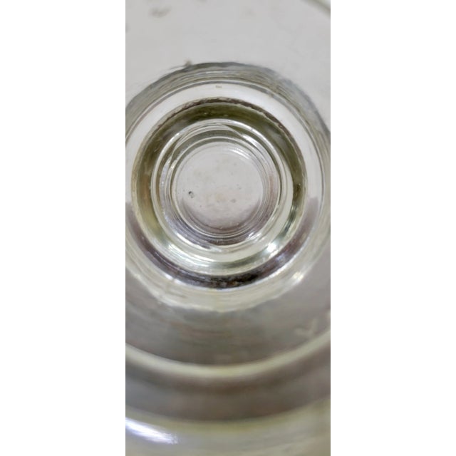 Glass Vintage Hemingray Clear Glass Insulator For Sale - Image 7 of 9