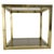 Mid-Century Italian Brass and Smoked Glass Table, 1970s For Sale - Image 9 of 9