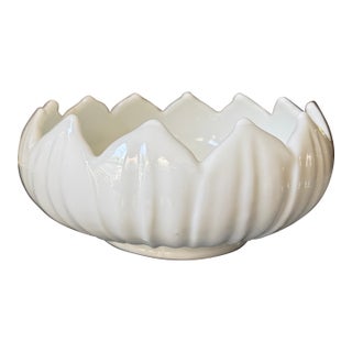 Mid 20th Century Westmoreland Glass Lotus Bowl For Sale