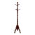 Antique Ribbed Mahogany Coat Rack For Sale