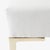 Astor Petite Brass Ottoman in Snow Velvet by Montage For Sale In New York - Image 6 of 7