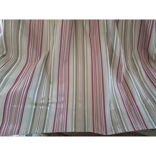 Pristine Custom Drapes W/Valances. 6 Panels, 3 Valances, 3 Layers (Face, Flannel & Lining) For Sale - Image 14 of 15