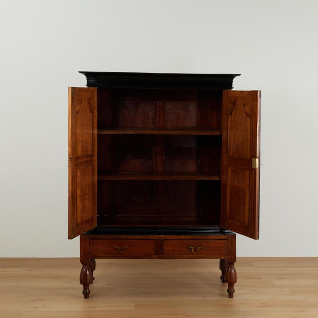 English Antique Ceylonese Colonial Cupboard For Sale - Image 3 of 16