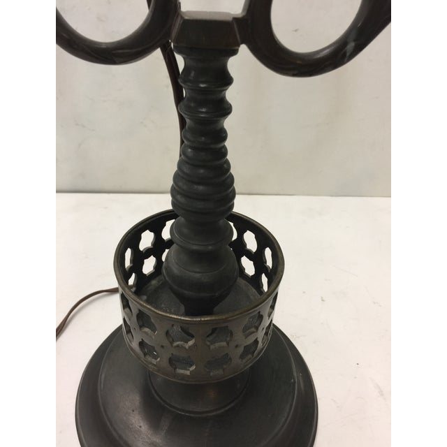 Antique Candlestick Lamp Brass Chairish