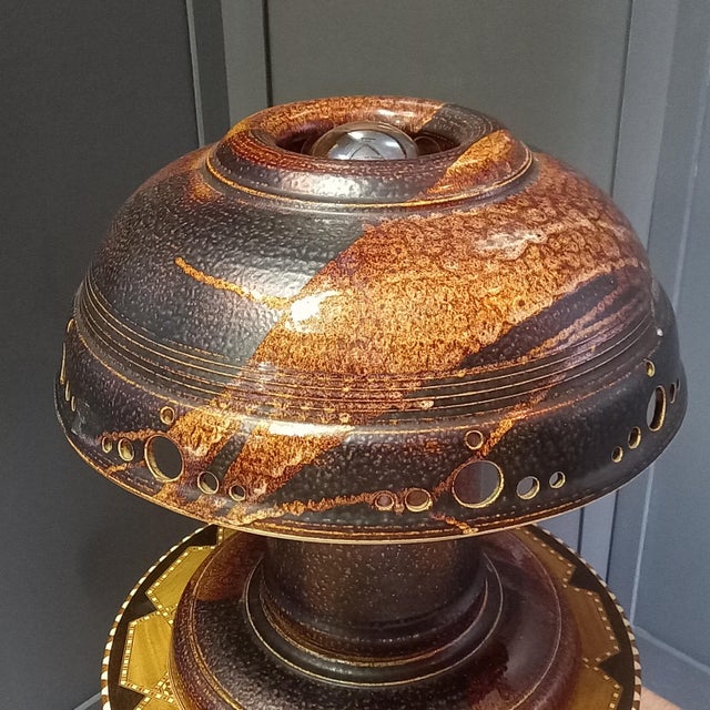 Vintage Mushroom Table Lamp, 1960s For Sale - Image 4 of 8