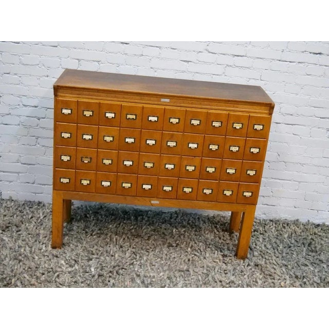 Oak Cabinet with 40 Drawers, Germany, 1930s or 1940s For Sale - Image 15 of 18