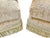 Champagne Pair of Custom Champagne Chenille Lounge Chairs With Bullion Fringe For Sale - Image 8 of 8