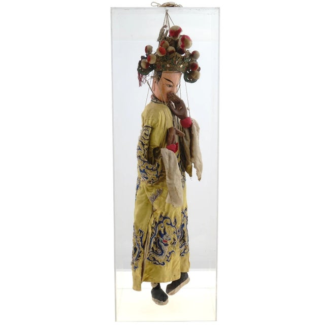 Large Antique Chinese Ceremonial Marionette For Sale - Image 9 of 12
