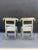 1990s 1990s Vintage Anglo Indian Floral Embossed Rams Head Dowry Chairs - a Pair For Sale - Image 5 of 11