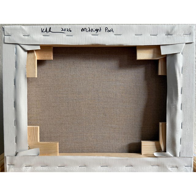 2020s Midnight Pool - Oil on Linen by Kory Alexander For Sale - Image 5 of 6