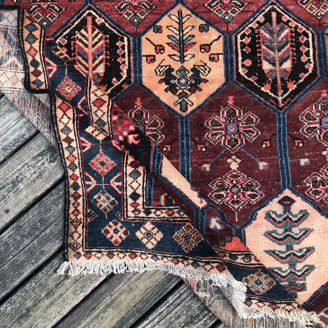 1940s Vintage Rug 5x9 | Allover Geometric Design For Sale - Image 5 of 7