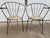 Pair of Mid-Century Modern Wrought-Iron Hoop Chairs For Sale In Buffalo - Image 6 of 7