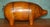 English Omersa Brown Leather Ottoman For Sale - Image 4 of 11