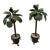 Pair of Tole Palm Trees in Planter Boxes For Sale