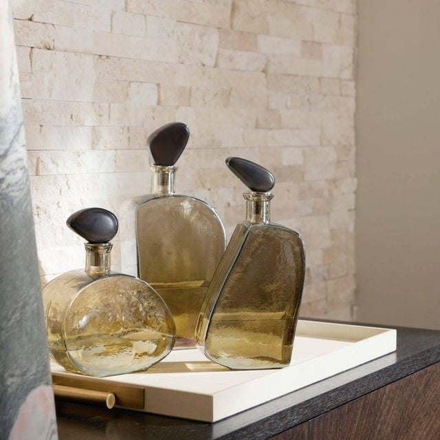 Abstract Arteriors Home Calhoun Decanters, Set of 3 For Sale - Image 3 of 12